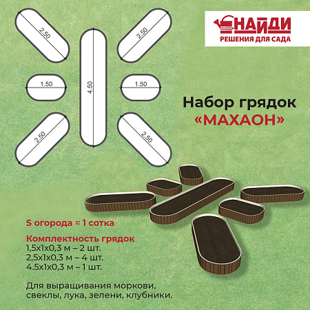Комплект грядок "Махаон" Комплект грядок "Махаон"